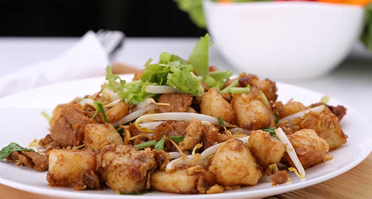 Fried Tofu with Sweet Tamarind Sauce