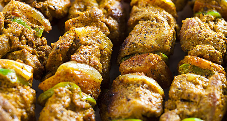 Minty Lamb Kebabs