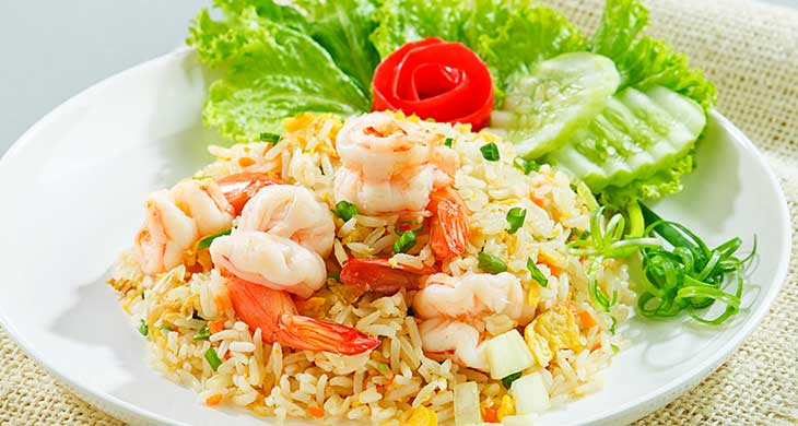 Fried Rice with Prawns & Crab