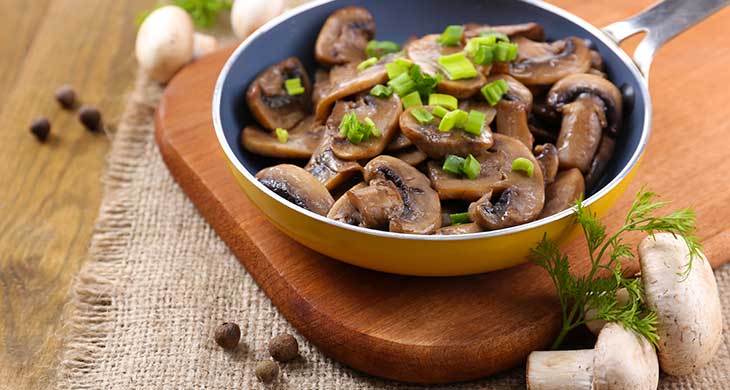 Spicy Stir Fried Mushrooms