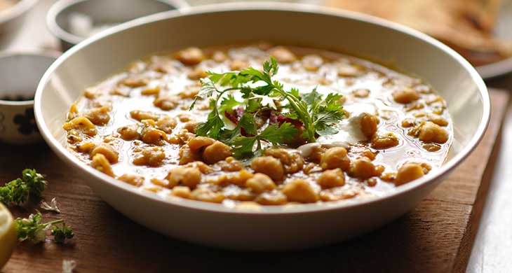 Chickpeas in Coconut Milk