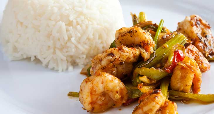 Prawns and Ginger