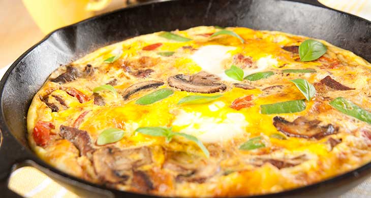 Souffle Omelette with Mushrooms