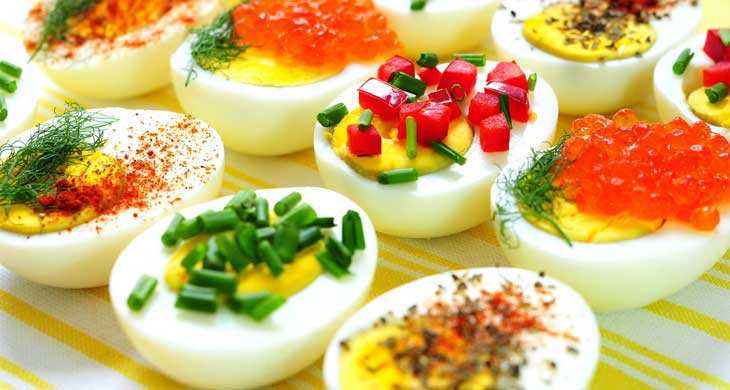 Nutty Devilled Eggs