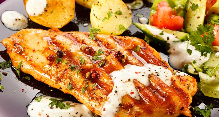 Grilled Pork with Sage & Lemon