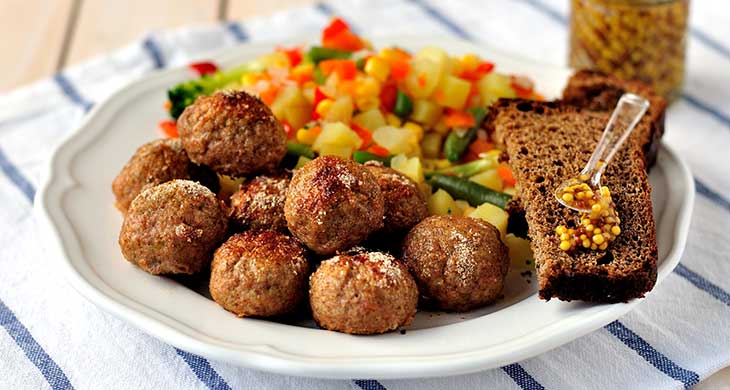 Pork Meatballs with Rice