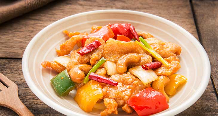 Chicken Stir-Fry with Cashews & Mango
