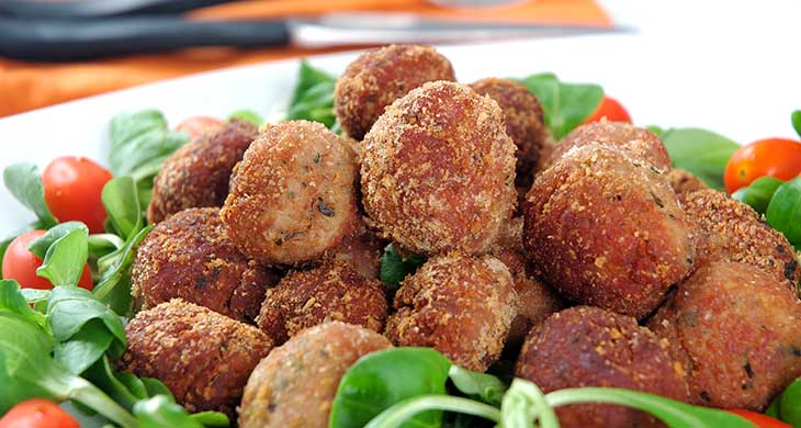 Chicken Meatballs with Veggies