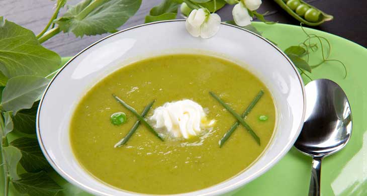 Cream of Fresh Green Pea Soup