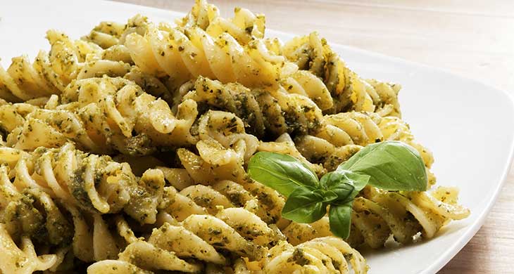 Fusilli with Coriander Pesto