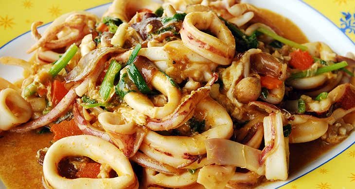 Squid with Chilli and Garlic