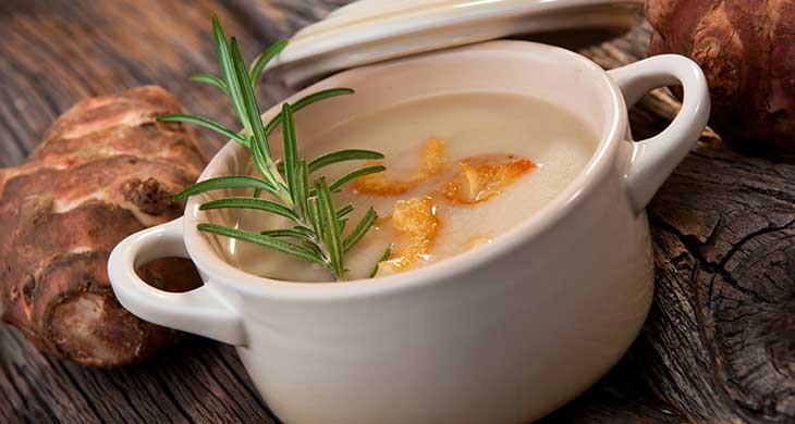 Artichoke Soup with Crostini