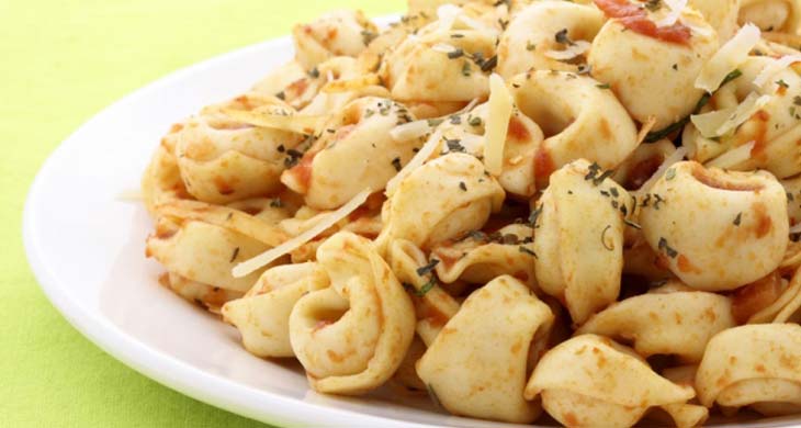 Tortellini with Mushroom Sauce