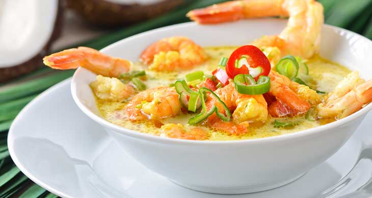 Jhinga Aur Kumbi Curry