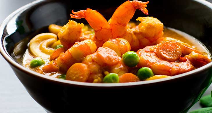 Sizzling Balti Prawns in Hot Sauce