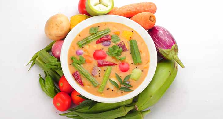 South Indian Mixed Vegetables Curry