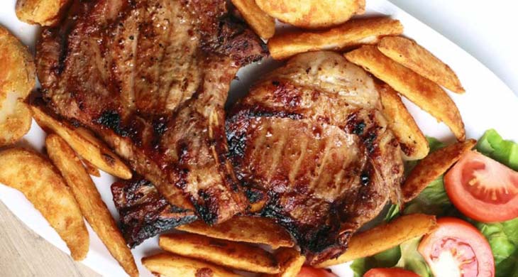 Pork Chops with Barbecue Sauce