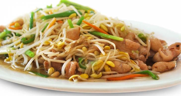 Fried Bean Sprouts with Pork