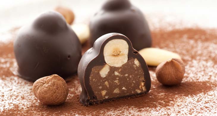 Hazelnut Cherry Truffles