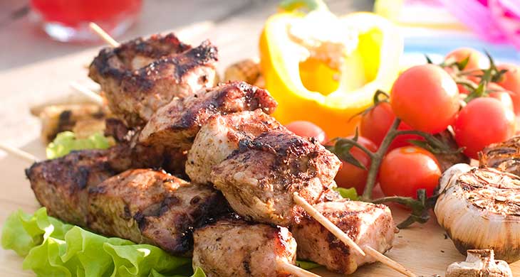 Paprika and Orange Lamb Kebabs