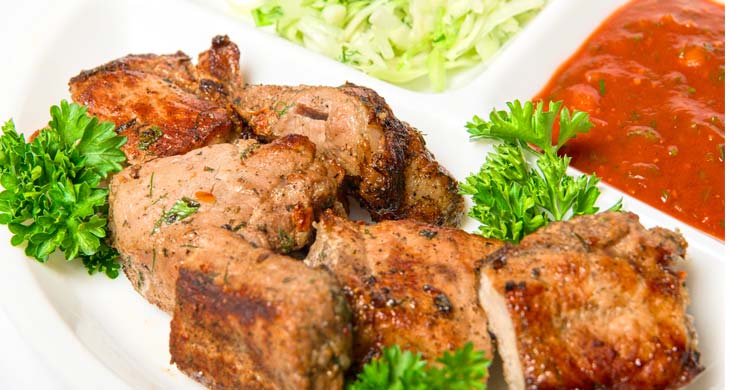 Lamb Kebabs with Plum Sauce