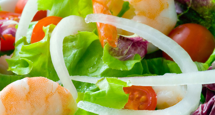 Prawn Salad with Curry Dressing