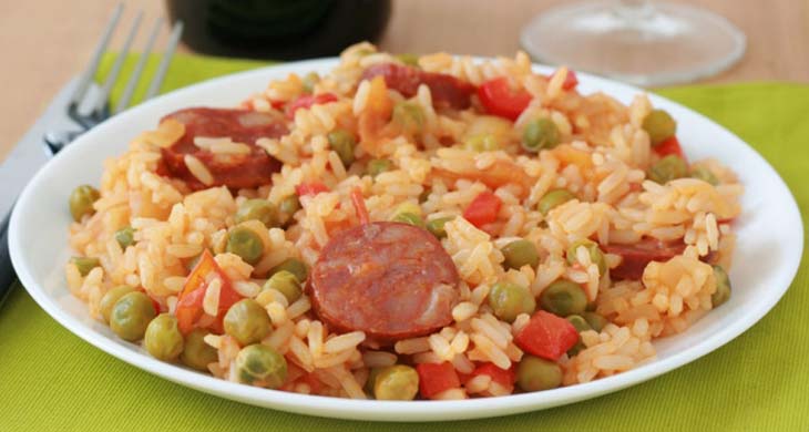 Fried Rice with Chinese Sausage