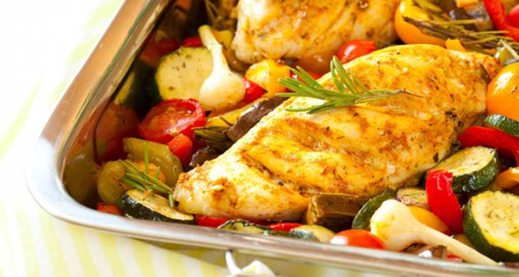 Curried Chicken & Baby Aubergines