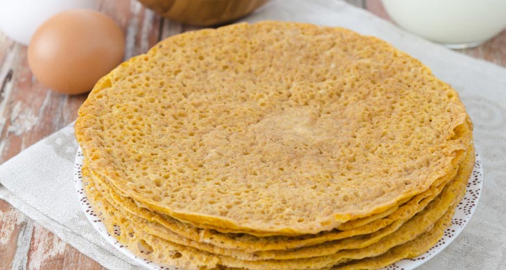 Com Crepes with Vegetables