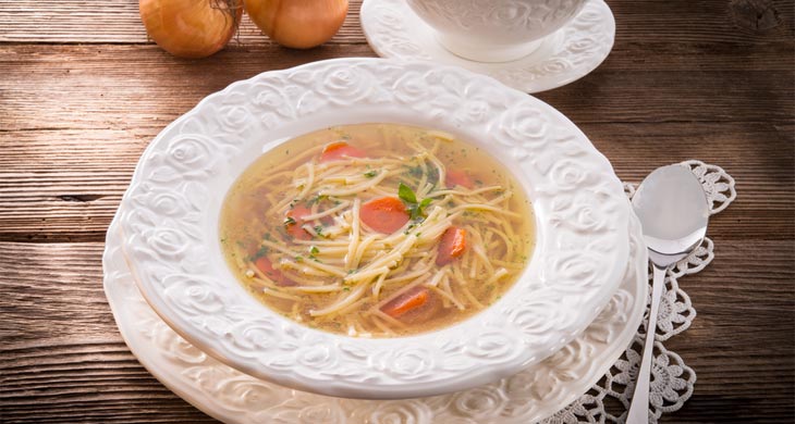 Beef Soup with Salad