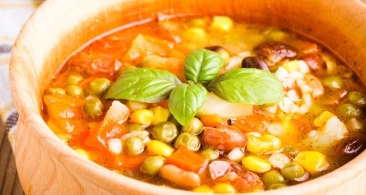 Minestrone with Pesto