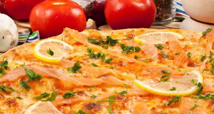 Salmon Pizzas