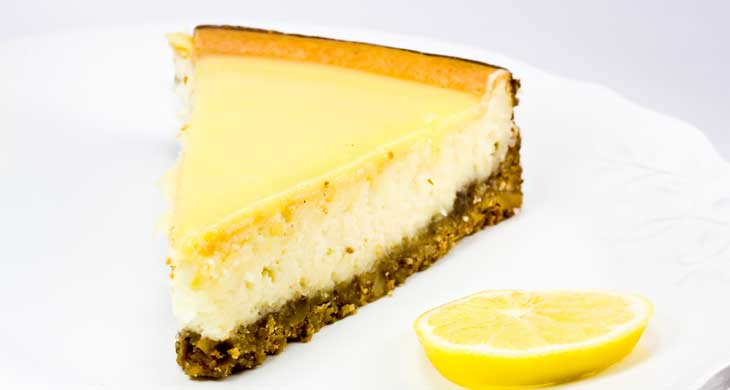 Citrus Cheesecake with Seeded Crust