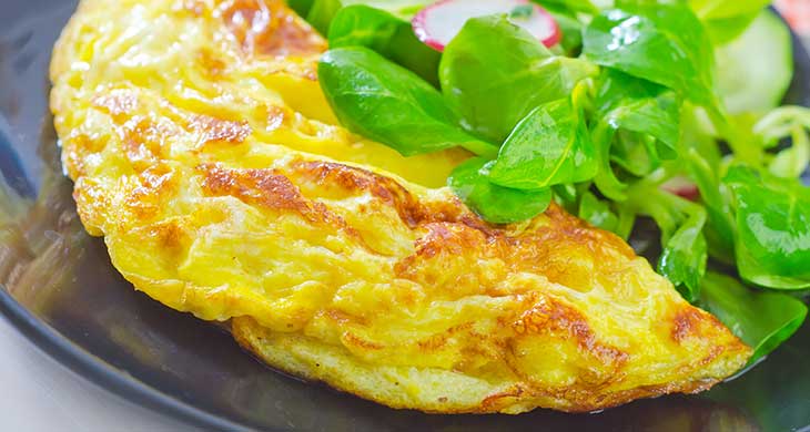 Oven Potato Omelette