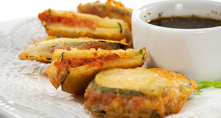 Deep-Fried Courgettes