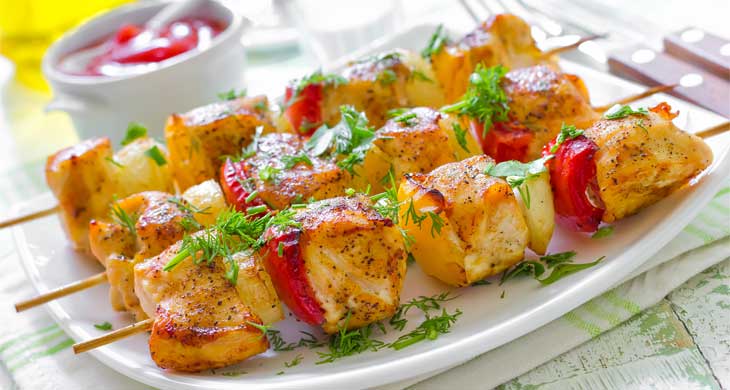 Pine Apple Chicken Kebabs