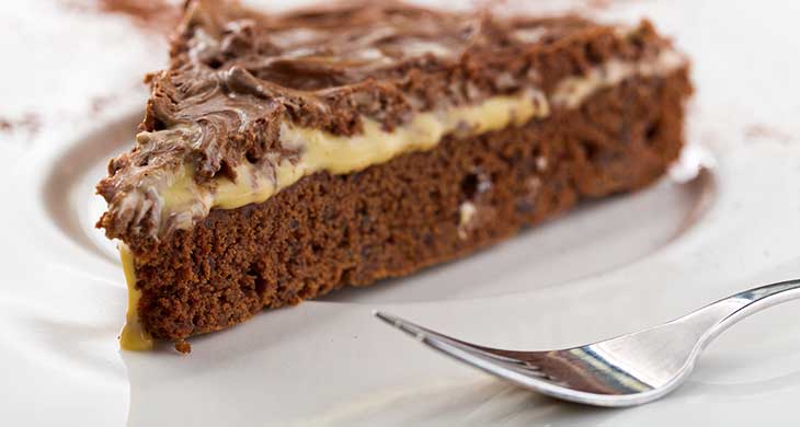 Bitter Chocolate and Ginger Tart with Cinnamon Crust