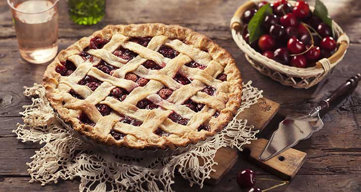Cherry and Custard Puff Tarts