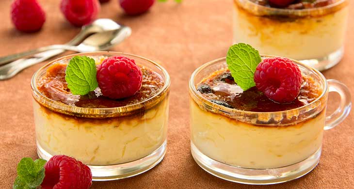 Raspberry Creme Brulee