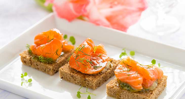 Smoked Salmon Pate Brusehetta
