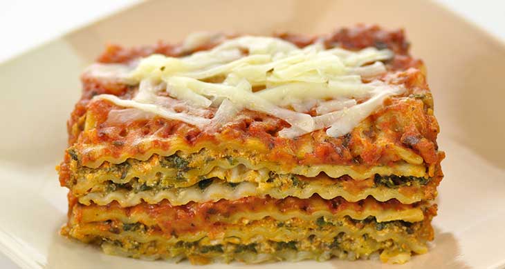 Lasagnette with Spinach and Mushroom Sauce