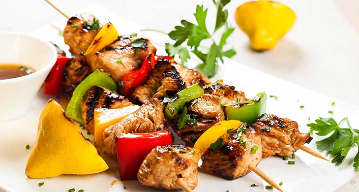 Chicken & Vegetable Kebabs