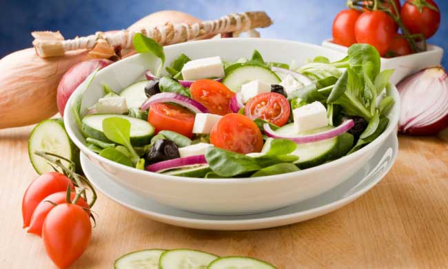 Cucumber and Feta Cheese Salad