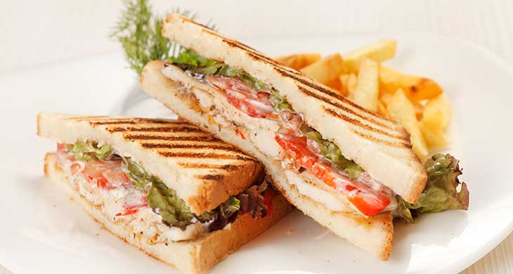 Sandwiches with Mint Cream Cheese